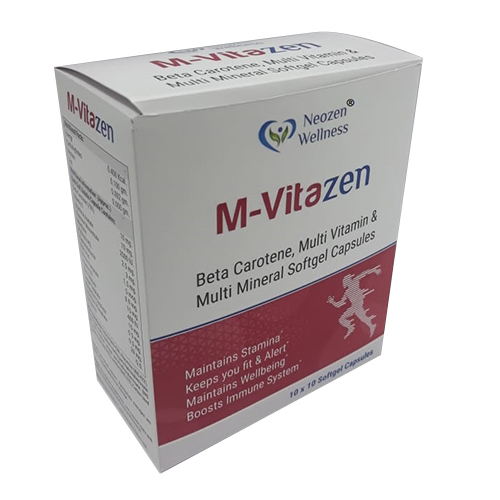 बीटा कैरोटीन मल्टीविटामिन और मल्टी मिनरल सॉफ्टजेल कैप्सूल ड्राई प्लेस