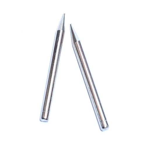 60w Point Soldering Iron Bit - Copper, 70mm Length, 1.8mm Conical Tip Diameter | Polished Coating, Industrial Use, Different Sizes Available