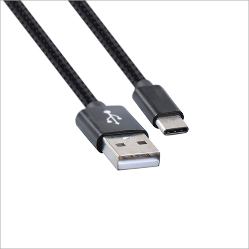 C Type Usb Cable - Metal, 1 Meter, Black | Usb 3.1 Power Output, Fast Data Transfer, Device Charging, Pe Insulation, Audio Support