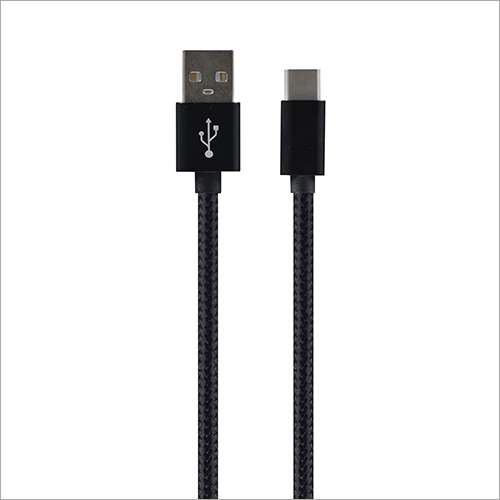 C Type Usb Cable - Metal, 1 Meter, Black | Usb 3.1 Power Output, Fast Data Transfer, Device Charging, Pe Insulation, Audio Support