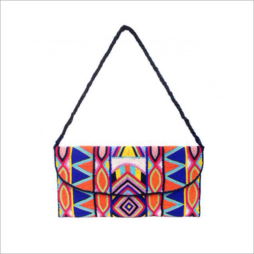 Multicolored Sling Bag Design: Beaded