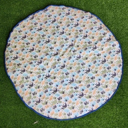 मल्टी हैंड ब्लॉक प्रिंटेड बेबी प्ले मैट