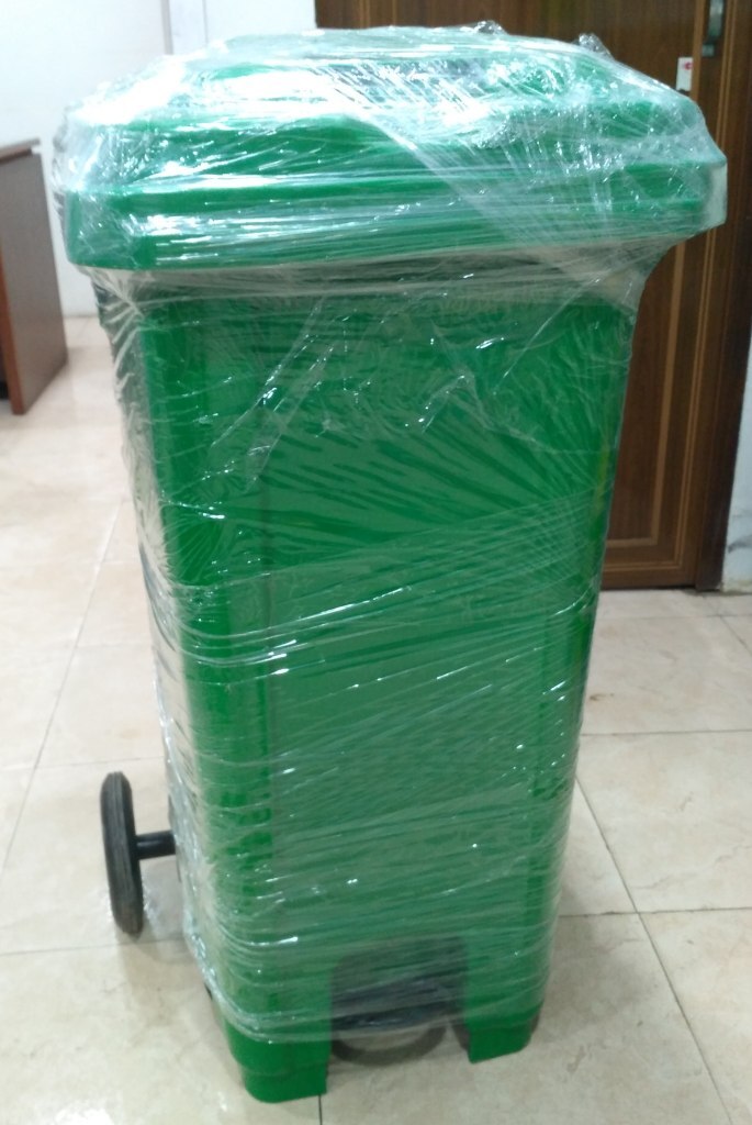 Wheeled Dust Bins - Hdpe, 80-120-240 Litres Capacity, Green-red-blue-yellow-black Colors, Pedal Operation For Waste Collection