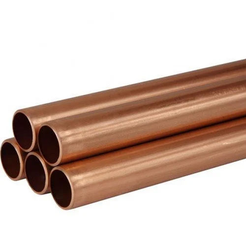 Copper Pipes - Round Alloy, Copper Coated, Galvanized Finish | Industrial Application, Durable and Reliable