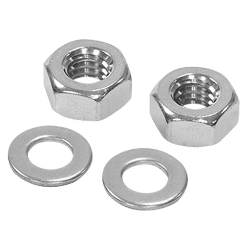 Nut Washer - Stainless Steel 316 | Galvanized Finish, Gray Color, Suitable for Industrial Applications, Compatible with SS 304 & 316 L