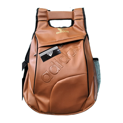 ब्राउन लेदर बैकपैक बैग