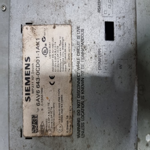 Siemens 6av6 643-0cd01-1ax1 Hmi