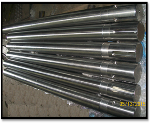 40 इंच का वाल्व स्टेम जिसमें रेडियस और की वे है