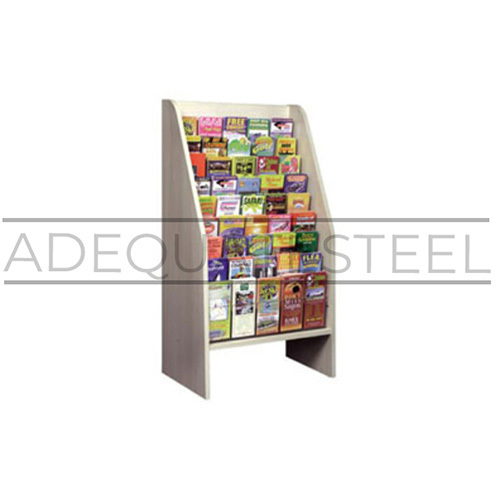 ब्राउन पैम्फलेट डिस्प्ले रैक