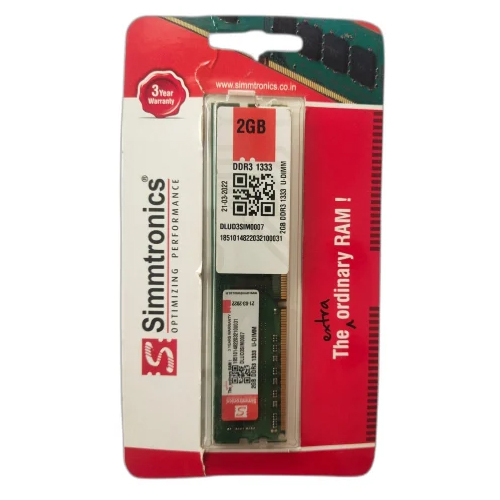 Ddr3 2 जीबी सिमट्रॉनिक्स रैम एप्लीकेशन: घरेलू
