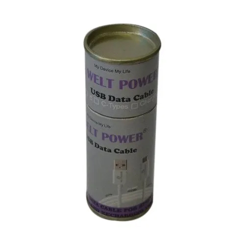 पेपर यूएसबी डेटा केबल पैकेजिंग ट्यूब बॉक्स
