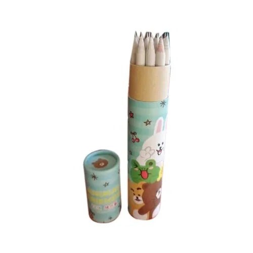 Pencil Packaging Paper Tube Box - Paper Material, Cylindrical Shape, Multi-Color Design | Ideal for Shopping and Storage Solutions