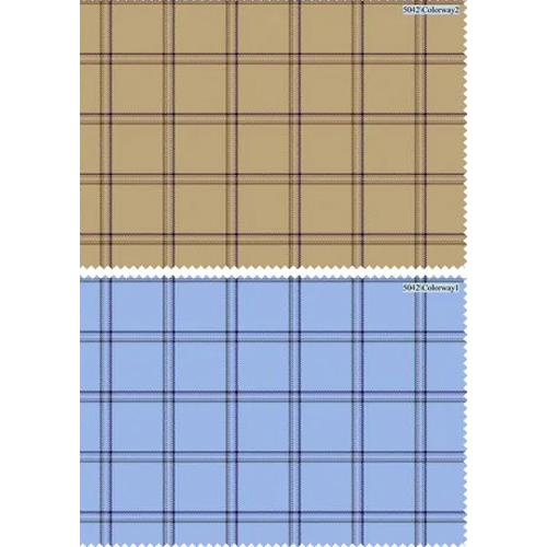 Different Available 58 Inch Check Design Cotton Shirting Fabric