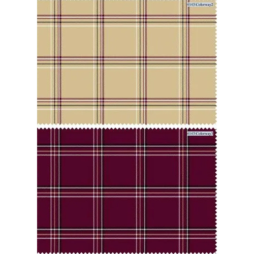 Different Available 58 Inch Check Design Cotton Shirting Fabric