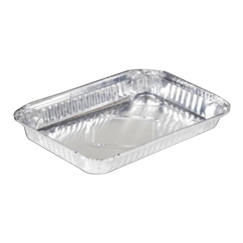 2000ml Rectangular Food Plate - Color: Silver