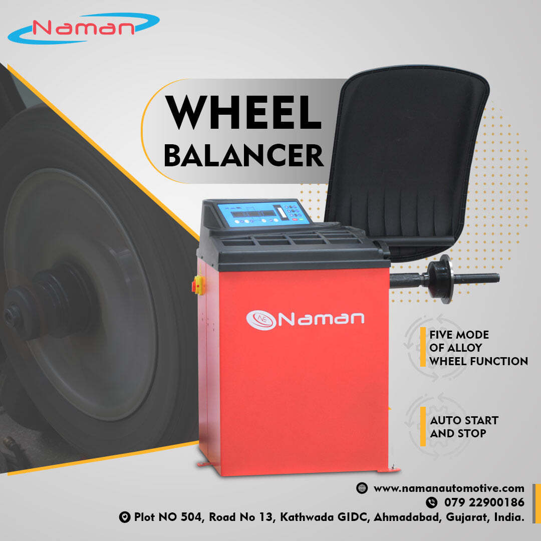 Wheel Balancing Machine - High Precision Calibration | Durable Steel Construction, Effortless Operation, Accurate Measurements