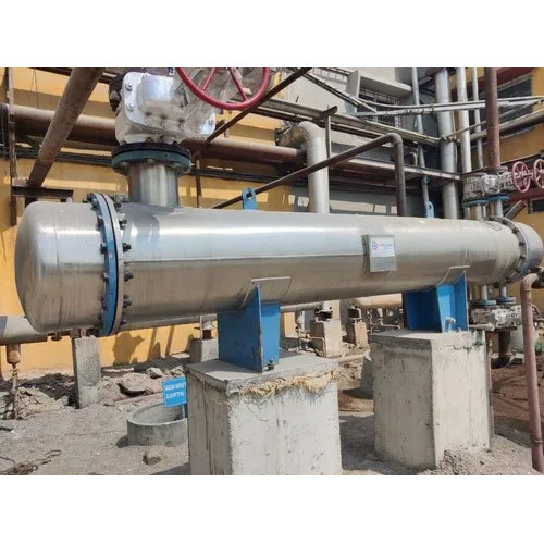 Stainless Steel Shell And Tube Heat Exchangers - Color: Silver