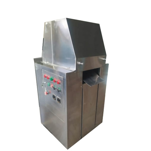 Silver Semi Automatic Chapati Press Machine