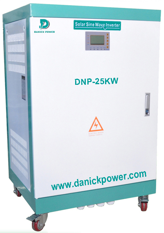 White And Green 25kw Low Frequency Off Grid Pure Sine Wave Inverter