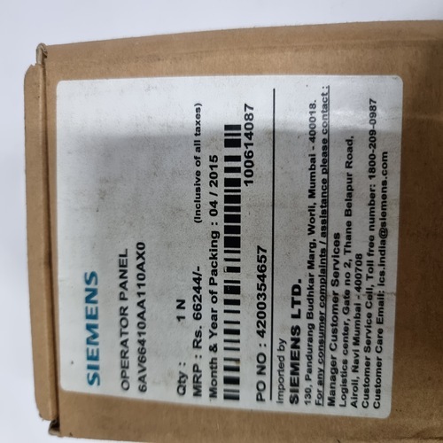 Siemens 6av66410aa110ax0 Operator Panel