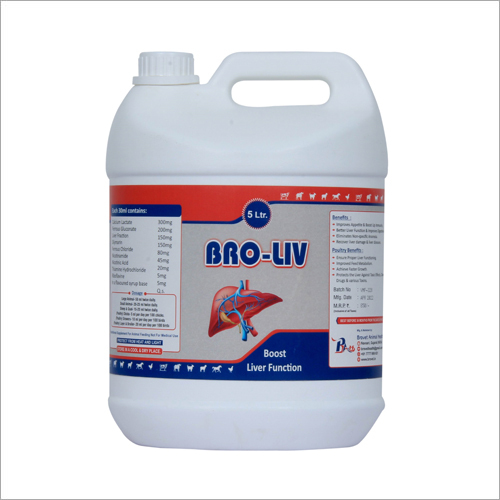 Bro-Liv - 5 Liter Growth Promoter, Anti-Inflammatory & Antioxidant Liver Tonic for Cattle, Enhances Feed Metabolism & Liver Function