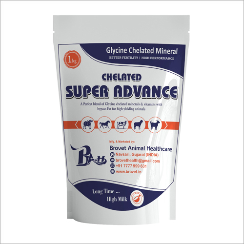 Chelated Super Advance (1kg) Mineral Mixture - Organic Metal Complex for Cattle , Enhanced Reproductive Function, Immune Response, and Production