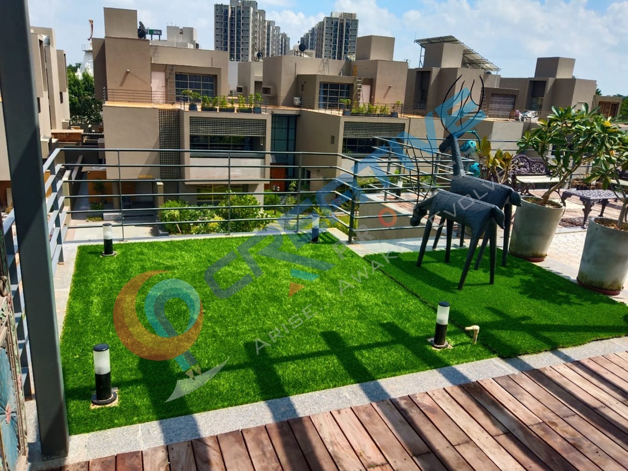 Artificial Grass - Nylon, Polyethylene & Polypropylene | Green Color, 5-year Warranty For Domestic & Commercial Garden Use
