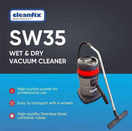 Cleanfix Sw35 Wet N Dry Vacuum Cleaner Capacity: 35 Liter/day