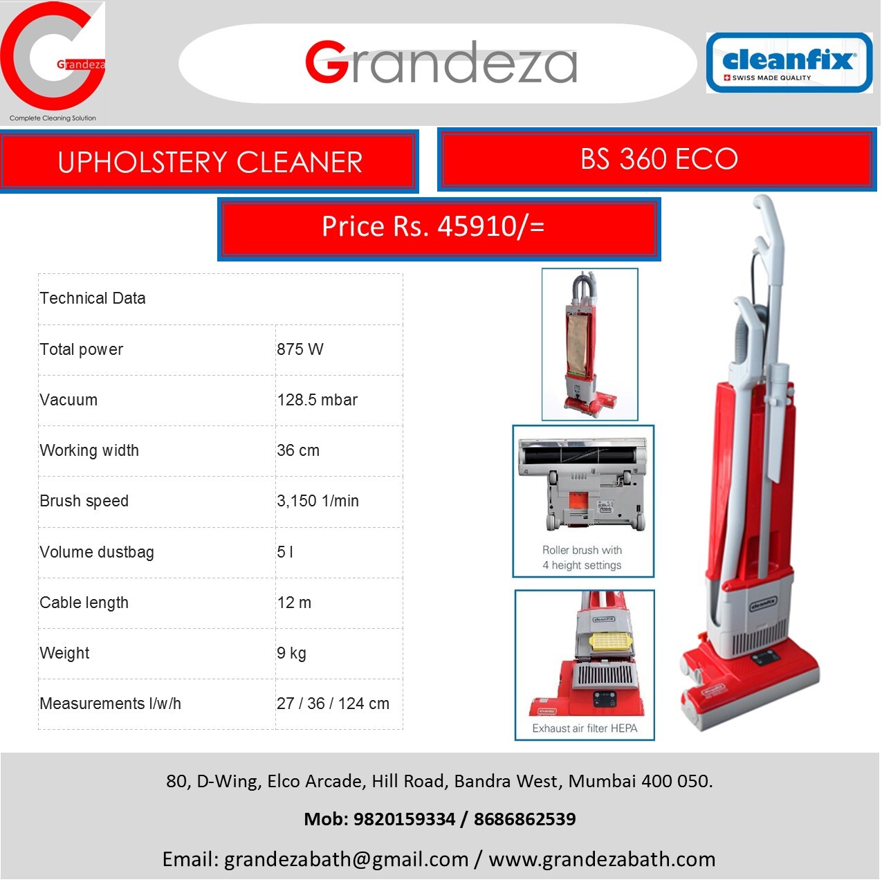 Cleanfix Bs 360 Eco - Product Type: Floor Sweeping Machine