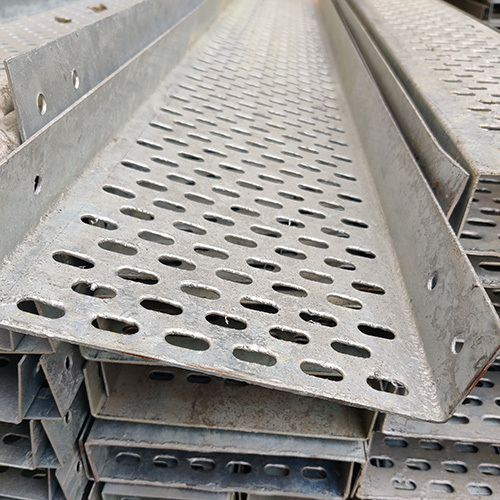 Electric Cable Tray - Steel Material , Gi Galvanized Surface Finish For Enhanced Durability And Corrosion Resistance