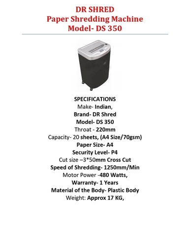 विक्टर सीसी 15 नॉइज़ लेस क्रॉस कट पेपर श्रेडर मशीन