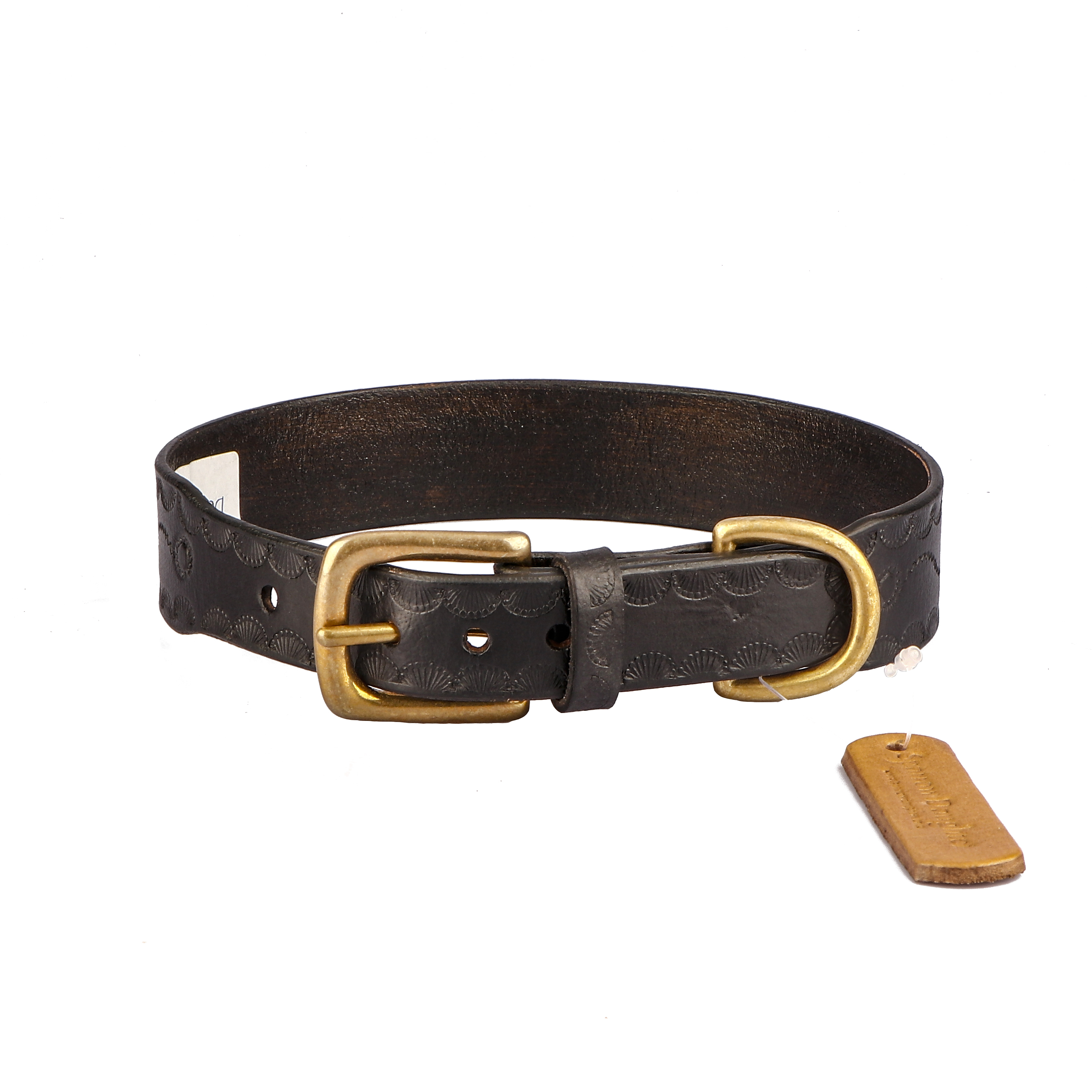 Hand Tooled Dog Collar For Small And Medium Dog