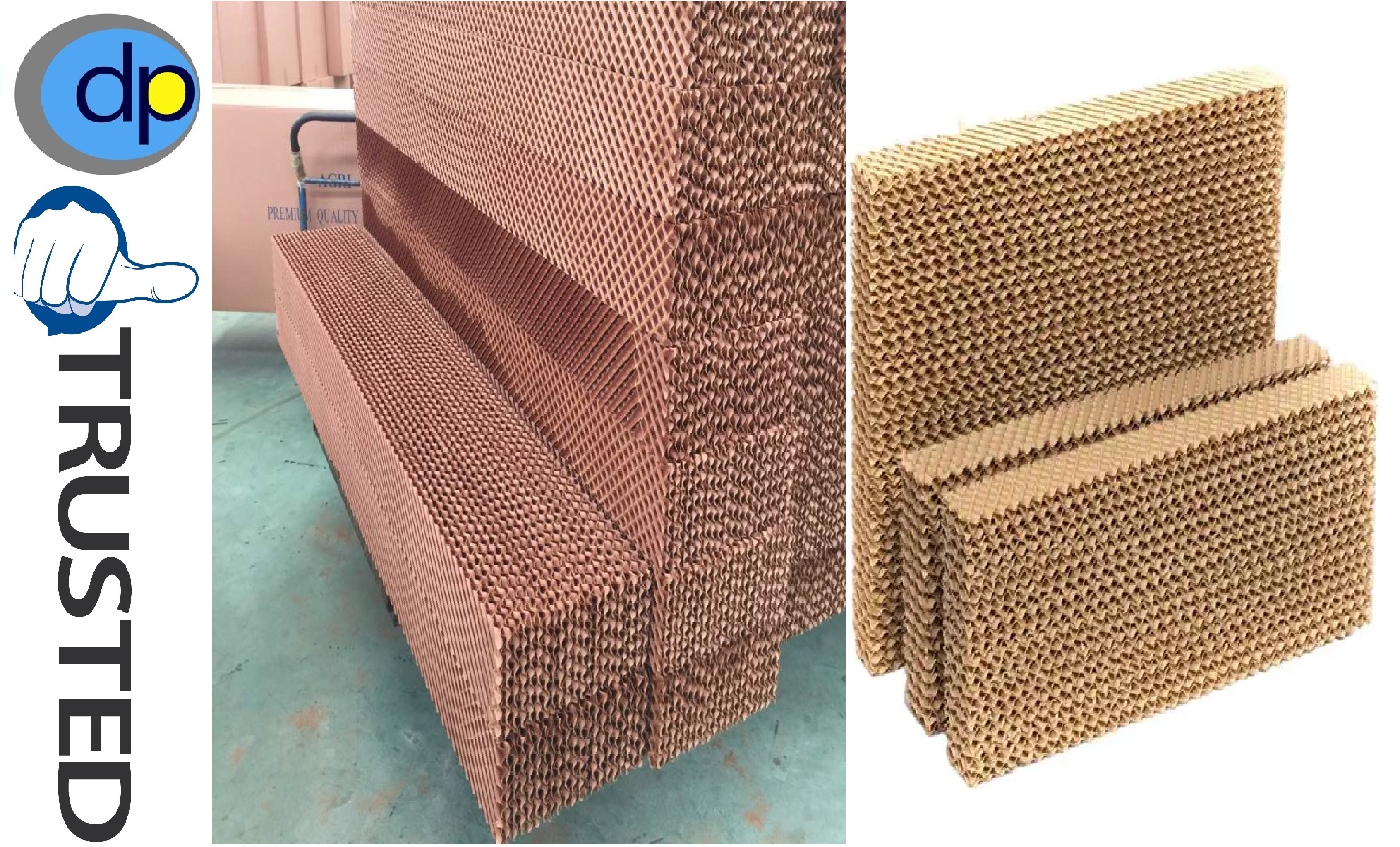 Brown Evaporative Honeycomb Cooling Pads By Gurukul Industrial Area Faridabad