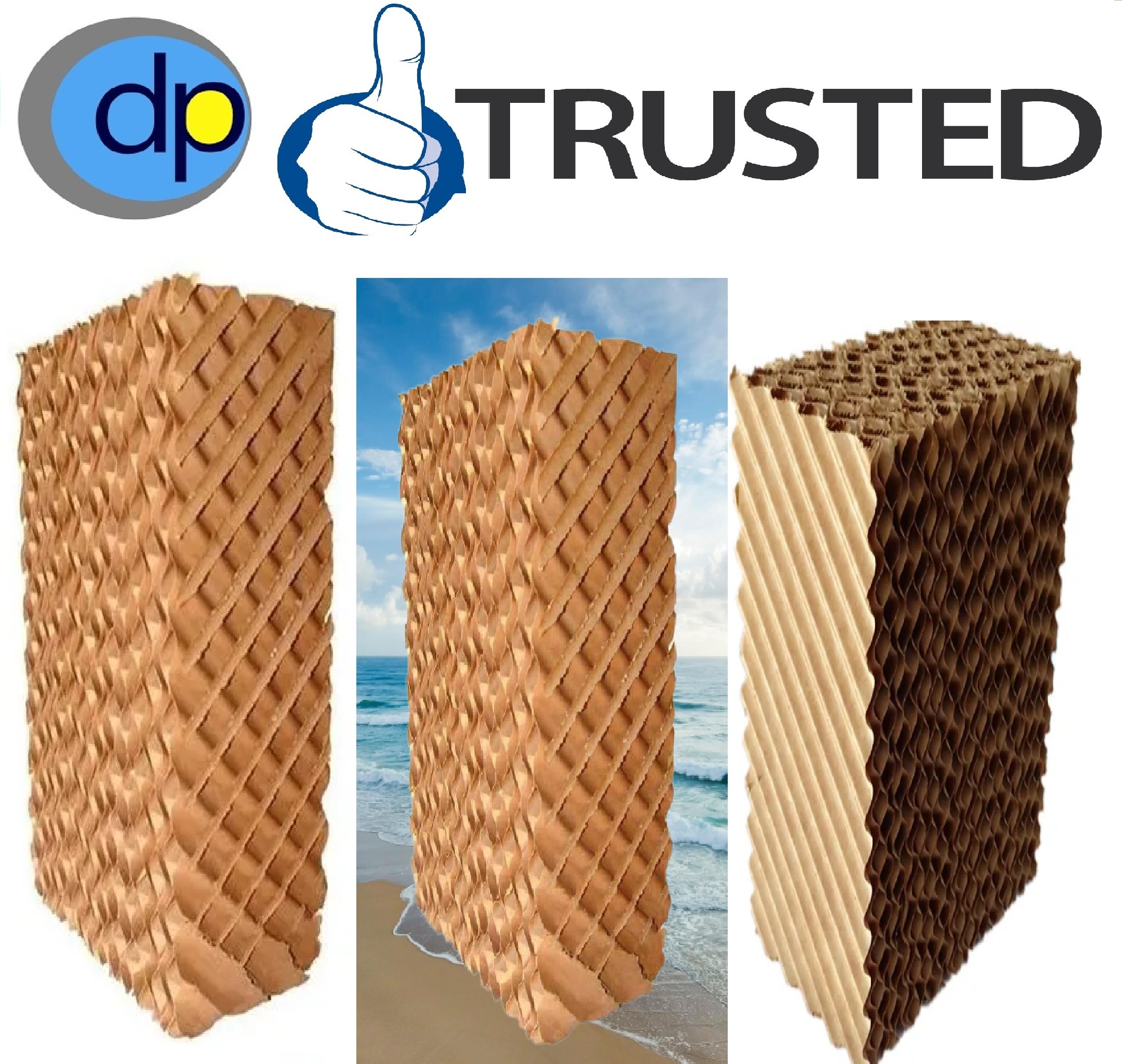 Brown Evaporative Honeycomb Cooling Pads By Gurukul Industrial Area Faridabad