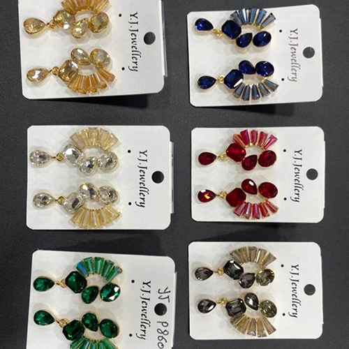 Western Stone Artificial Earrings Gender: Women