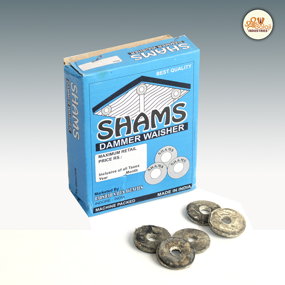 Dammer Washer - Rubber Material | Load Distribution, Prevents Fastener Loosening, Durable, Versatile For Industrial Applications