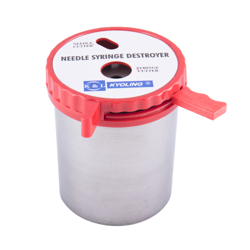 K And L Kyoling Needle Syringe Destroyer - Manual Operation, Stainless Steel, Portable, Economical, Maintenance-Free, Simple to Use, Safety Enhancer