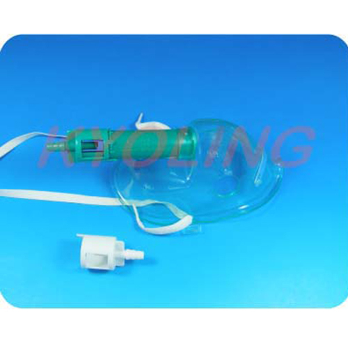 2 डाइल्यूटर्स के साथ पारदर्शी वेंटुरी मास्क