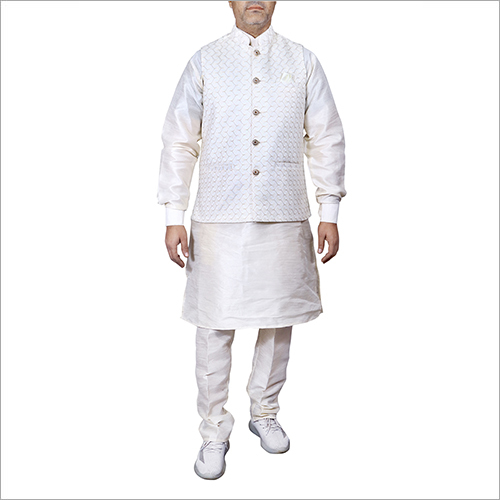 Customized Kurta Pajama With Nehru Jacket