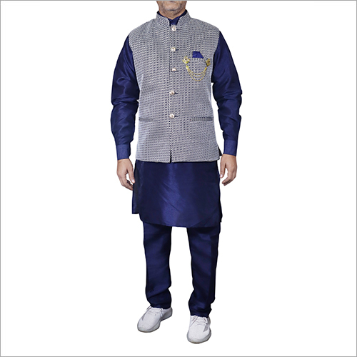 Customized Kurta Pajama With Nehru Jacket