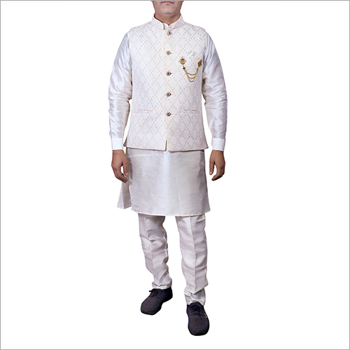 Customized Kurta Pajama With Nehru Jacket