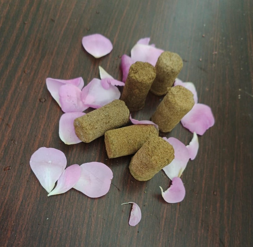Indian Panchagavya Loban Dhoop Round Shape