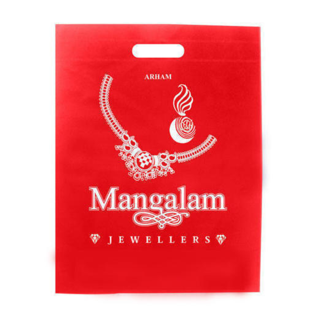 With Handle Plain U Cut Colored Non Woven Bags
