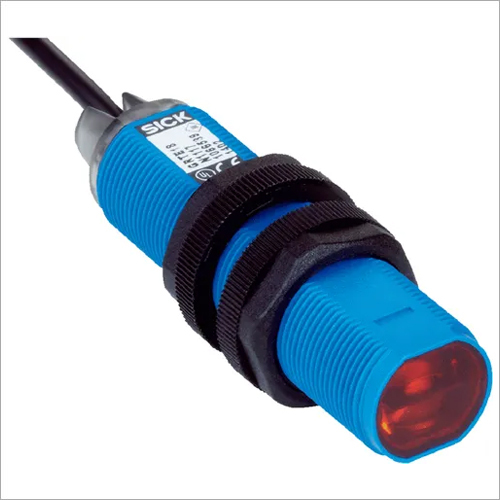 Sick GR18 Photo Electric Sensor - ABS, 18mm x 18mm x 71.5mm, Blue | Digital Sensor, 240V, -30 to +75°C Operating Temp, IP67 Rating, Red LED