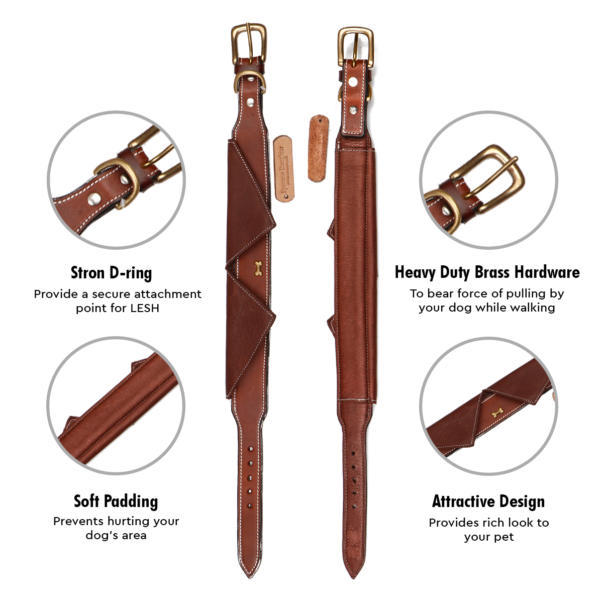 Sparrow Daughter Dog Collar With V Design