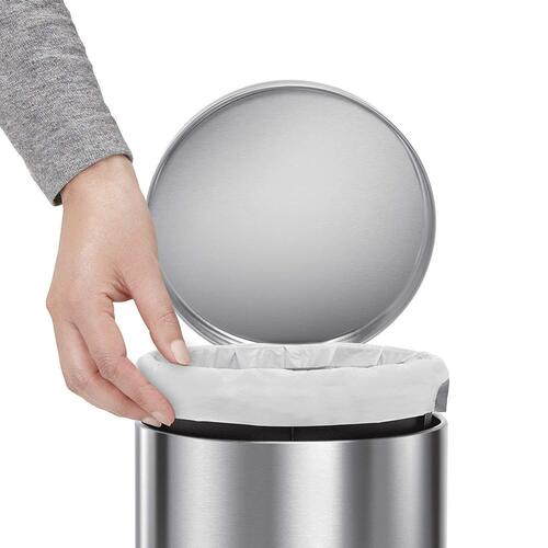 सिंटेज स्टेनलेस स्टील डस्टबिन 7x10