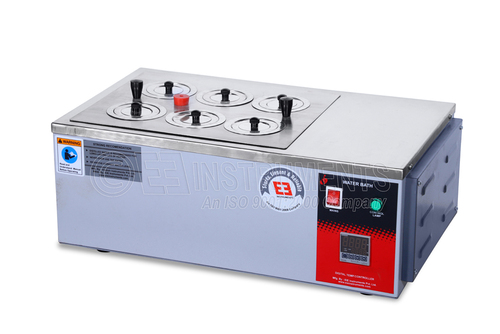डबल वाल्ड वाटरबाथ रेक्टेंगुलर -इनर एसएस आयाम (L*w*h): 600 X 350 X 250 (L X W X D) मिमी मिलीमीटर (मिमी)