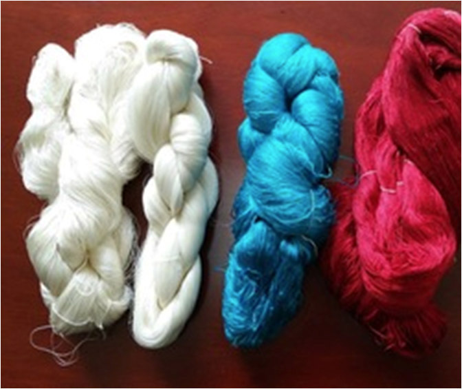 Recycled Sari Silk Yarn - Solid Color - Attributes: Quick Dry