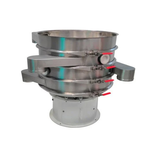 Circular Vibratory Screen - 450 Kg/hr Capacity, Stainless Steel Material, Silver Color, Electric Power Mode, Automated Industrial Usage