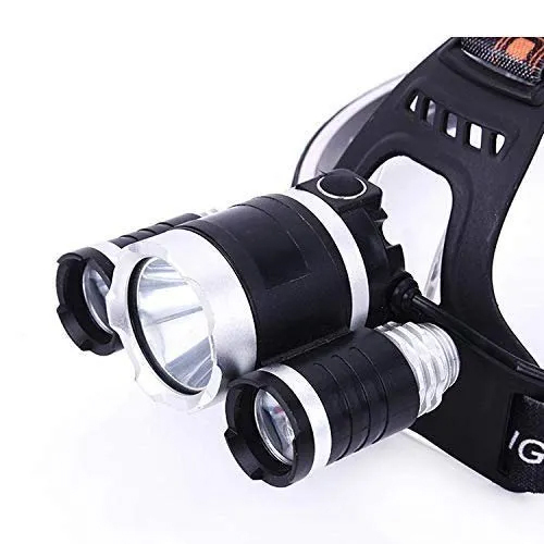 Aluminium And Abs Plastic 3 Led Head Lamp